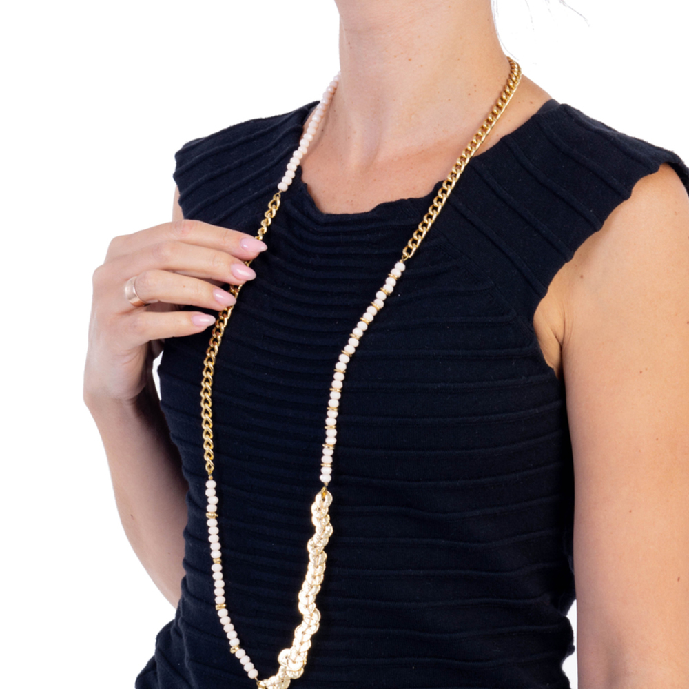 Tory Burch Necklace Women Bisque